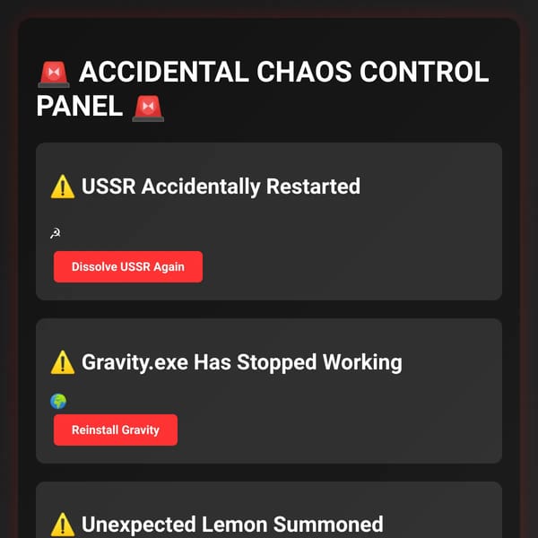 Accidental Chaos Generator
styl