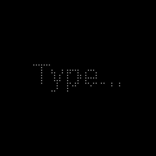 Interactive Particle Text Animation
