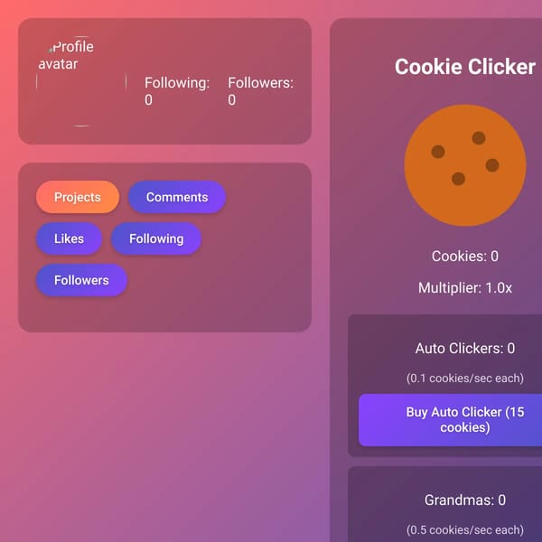 WebSim User Profile