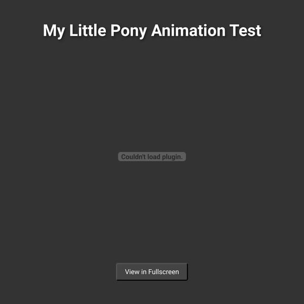 My Little Pony Animation Test