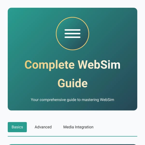 Complete WebSim Guide