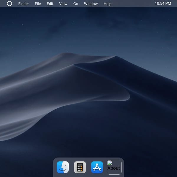 MacOS Styled Application Interface