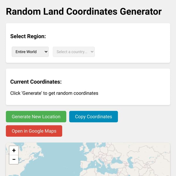 Land Coordinates Generator v2