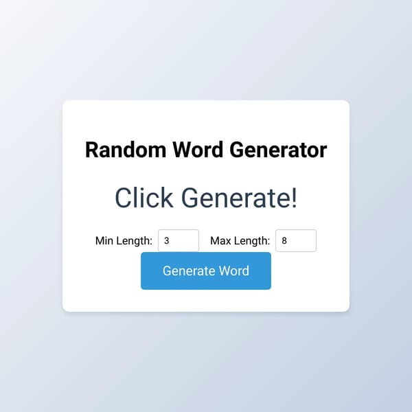 Random Word Generator