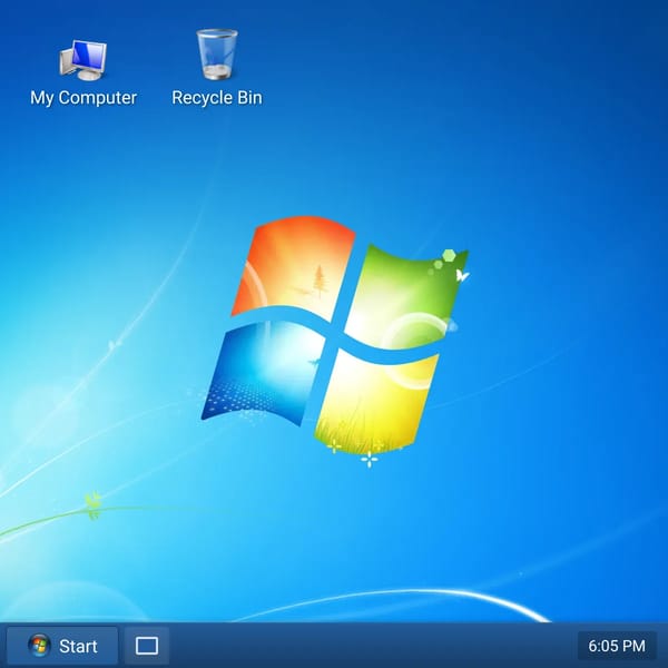 windows 7 desktop sim