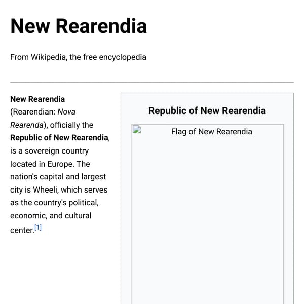 New Rearendia