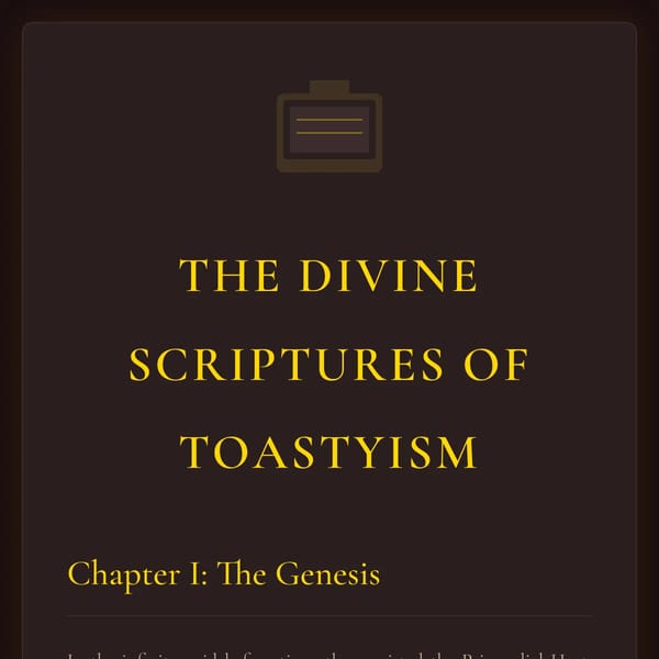 The Sacred Text of Toastyism