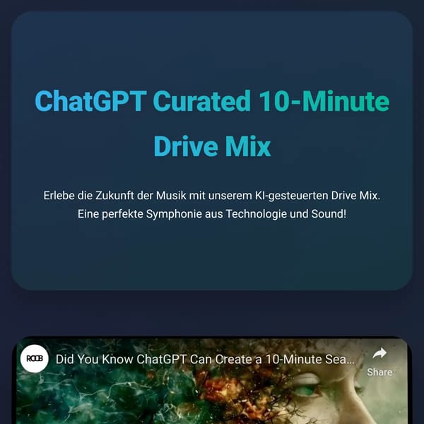 ChatGPT Curated 10-Minute Drive Mix | AI-Powered Music Playlist