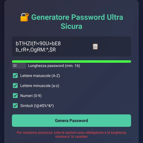Generatore di Password Sicure