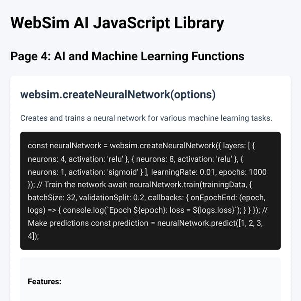 WebSim AI JavaScript Library -) Practical