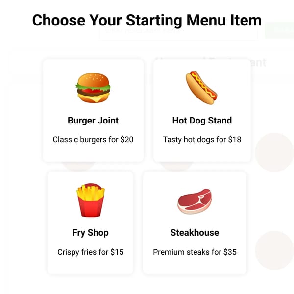 Restaurant Simulator