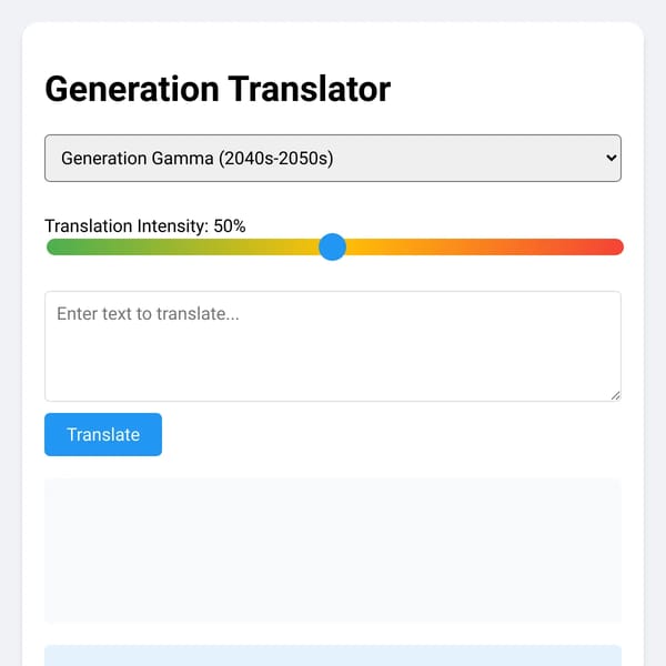Generation Translator