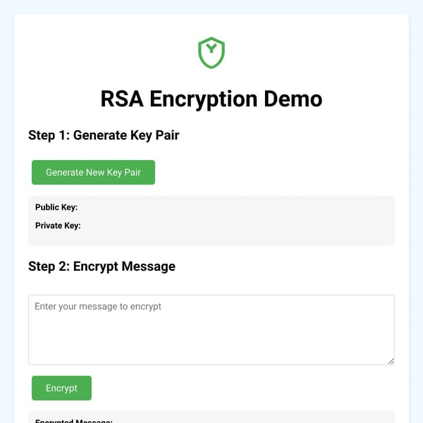 RSA Encryption Demo