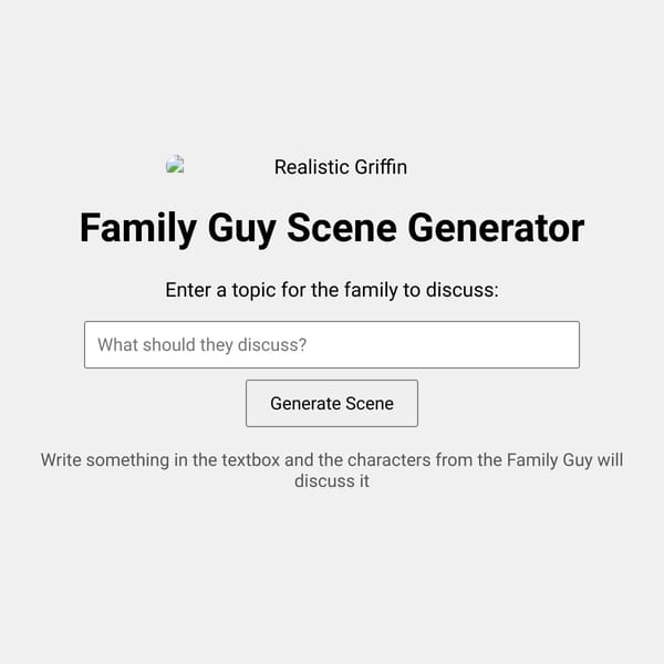 Family Guy Scene Generator