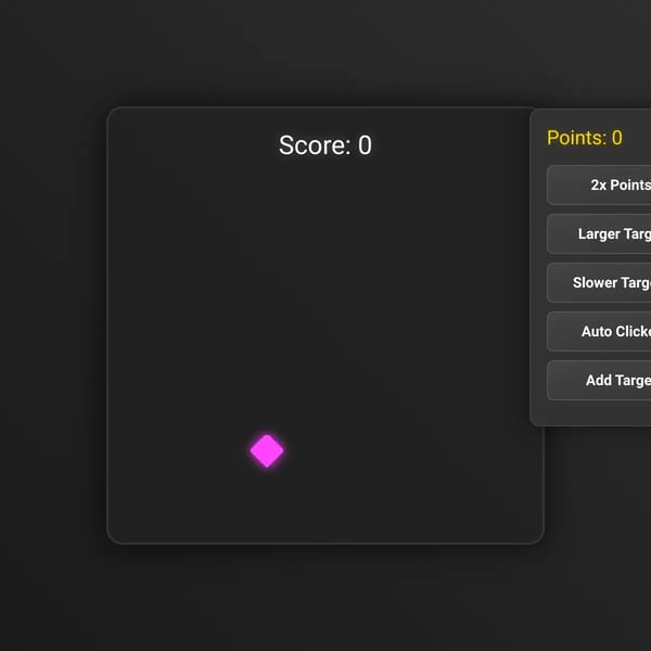 Target Clicking Game