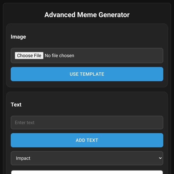 Advanced Meme Generator