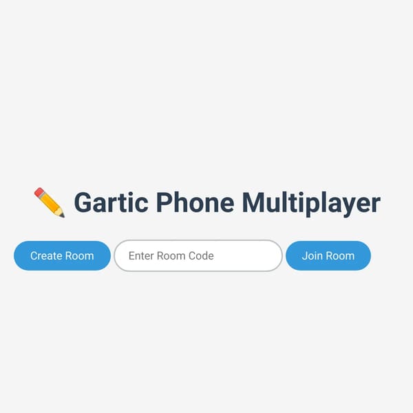 Enhanced Gartic Phone Multiplayer