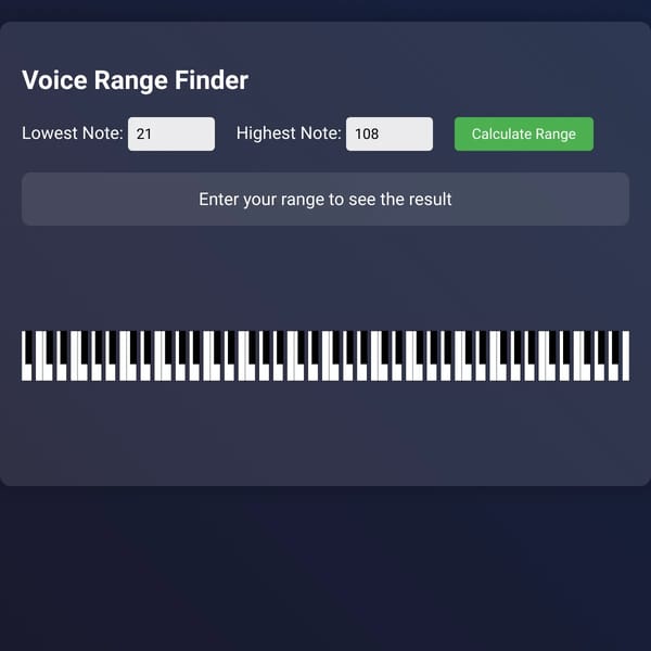 Voice Range Finder