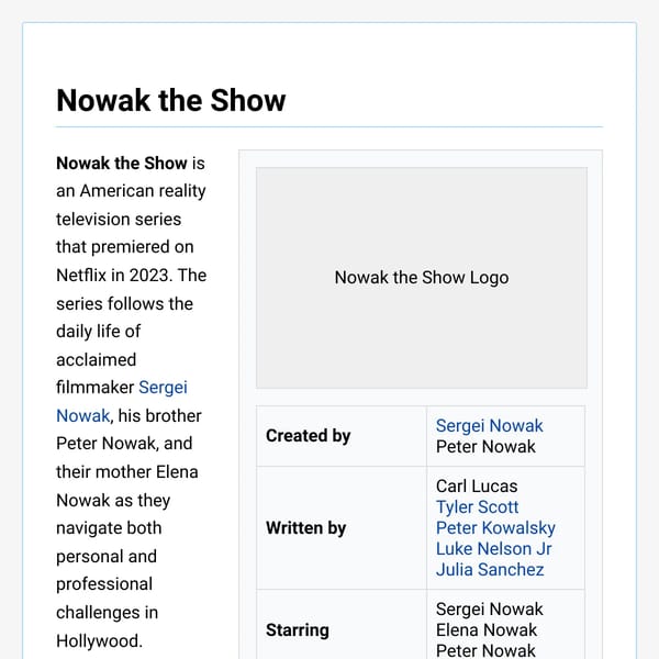 Infinite Wikipedia Generator