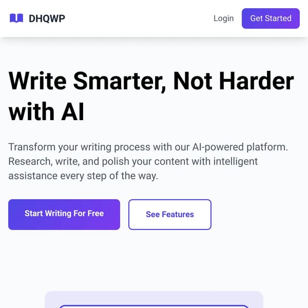Development HQ Writing Platform (DHQWP)