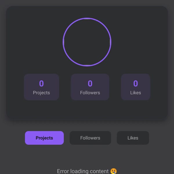 Websim User Profile Page