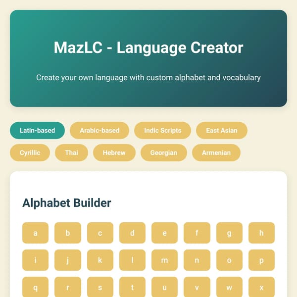 MazLC - Language Creator