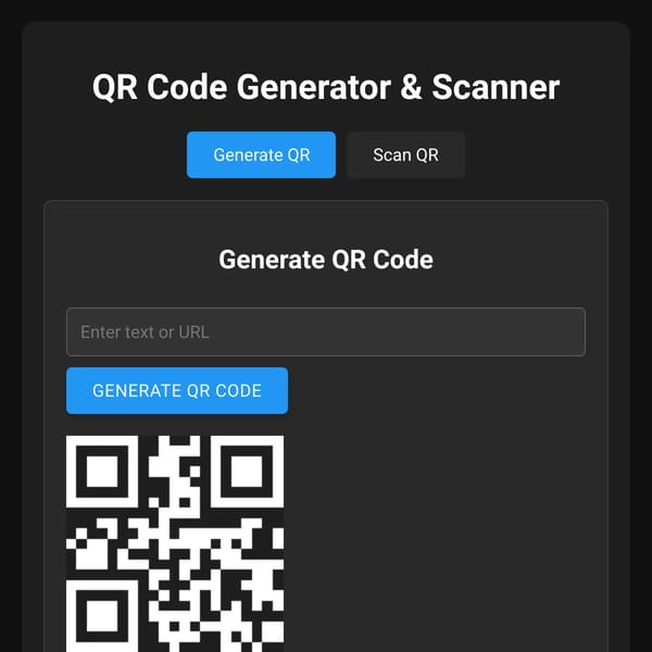 QR Code Generator & Scanner
scr