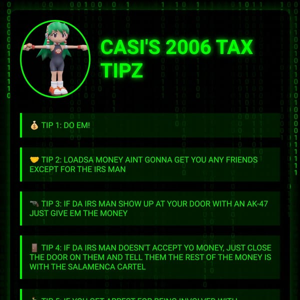 CASI'S 2006 TAX TIPZ