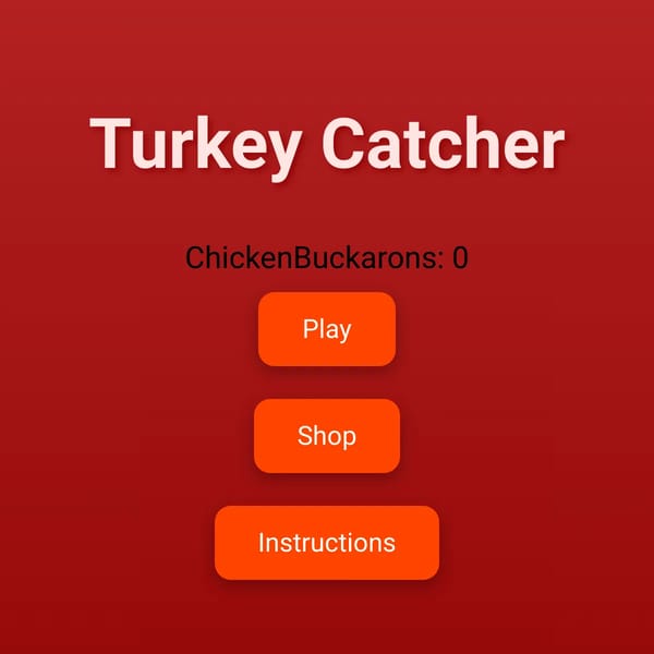 Turkey Catching Game Christmas