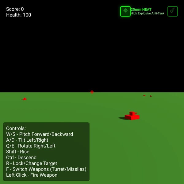 Interactive Helicopter Shooting Simulator