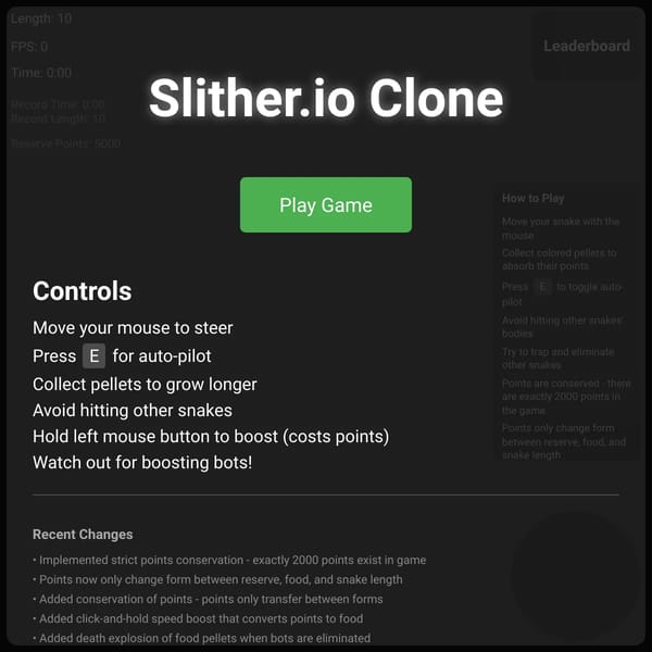 Slither.io Clone
s
