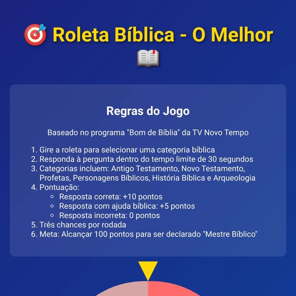Roleta Bíblica - O Melhor