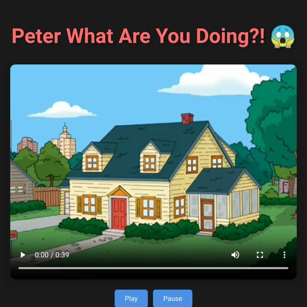 Peter What Are You Doing?