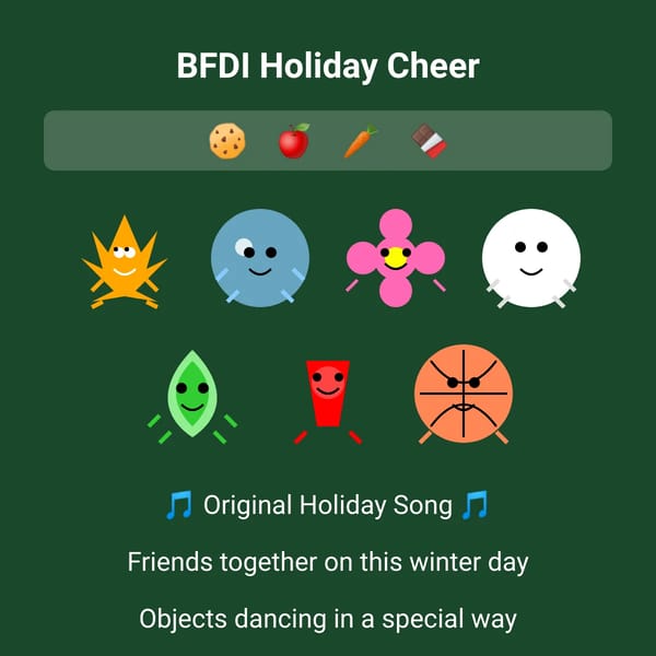 BFDI Holiday Cheer