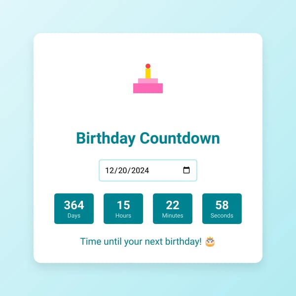 Birthday Countdown!!