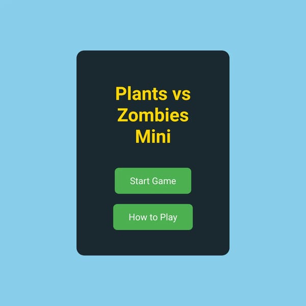 Plants vs Zombies Mini
