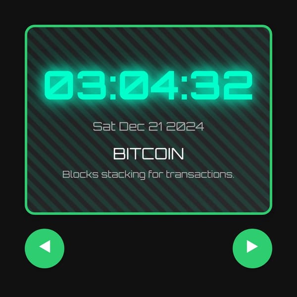 Crypto Alien Clock
