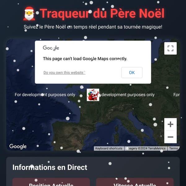 Traqueur du Père Noël en Direct! 🎅
