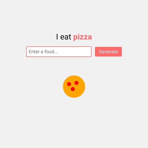 Interactive Food Animation
