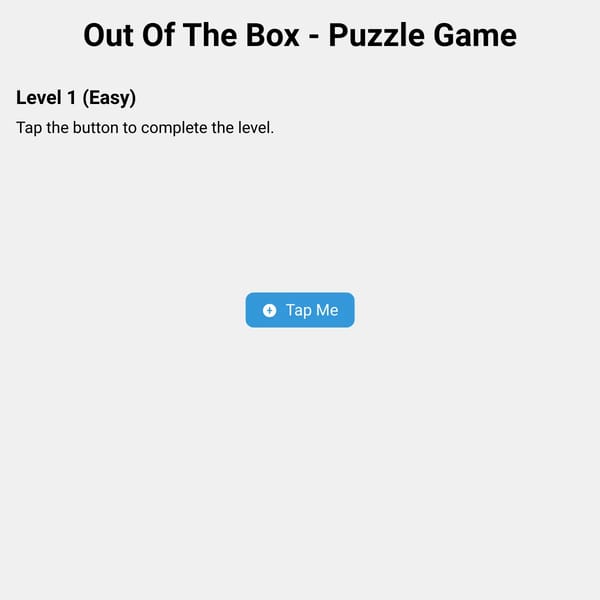 Out Of The Box - Puzzle Game