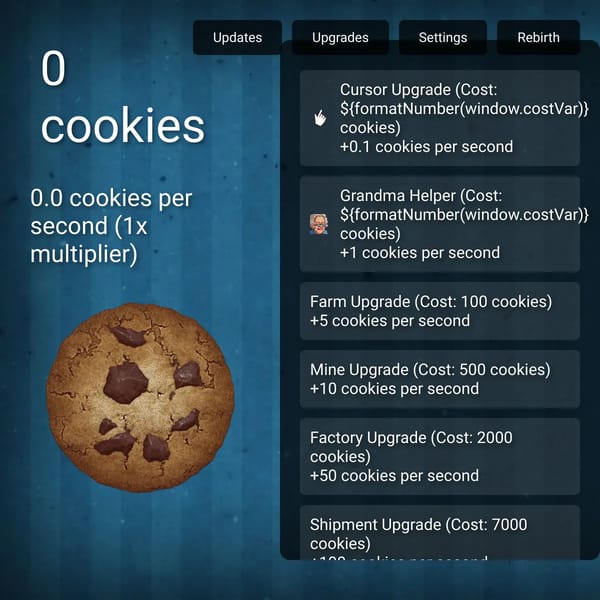 Cookie Clicker [Websim Edition]