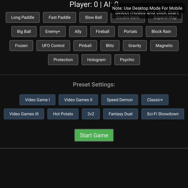 Modded Pong