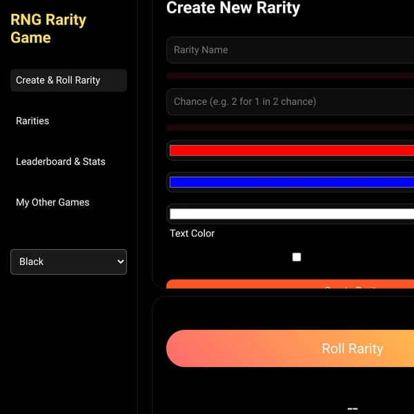 RNG Rarity Game