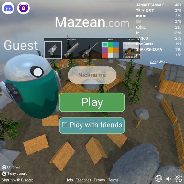 Redirecting to Mazean