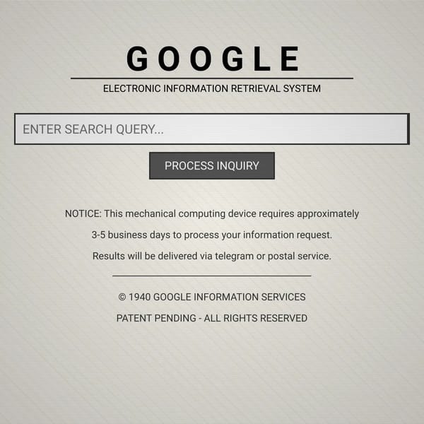 Google Electronic Information Retrieval System