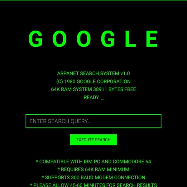 ARPANET SEARCH SYSTEM