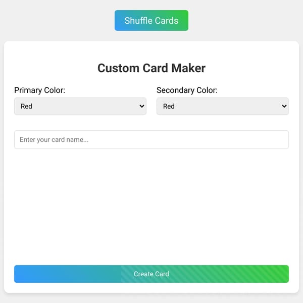 Color Cards Shuffle