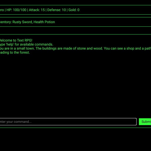 Text rpg v5