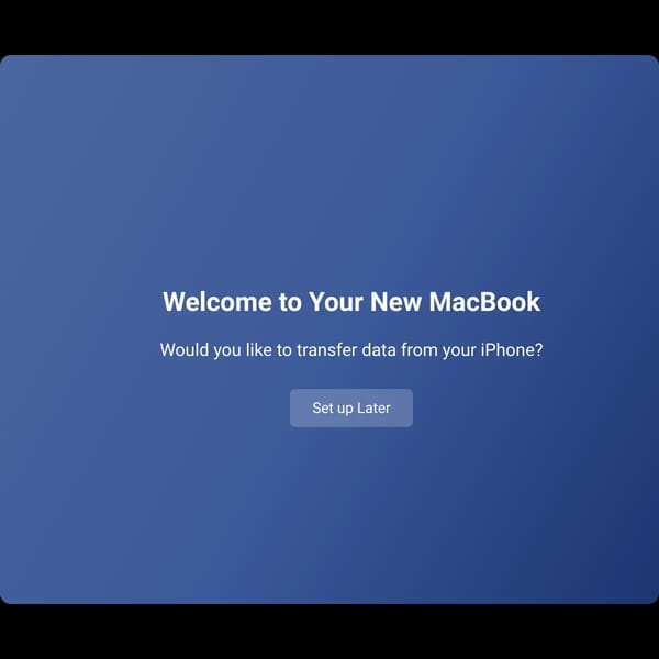 Interactive MacBook Animation