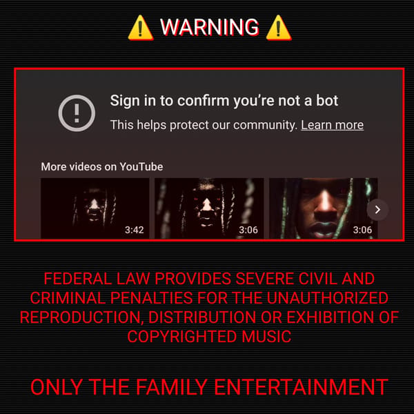 King Von Anti-Piracy Screen